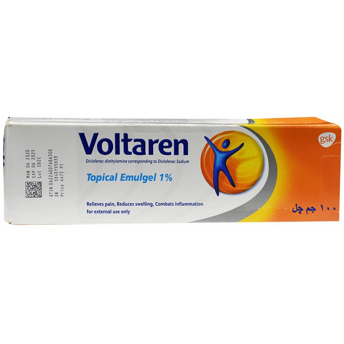 Voltaren 100gm Emulgel for Muscle & Back pain Relief 1%