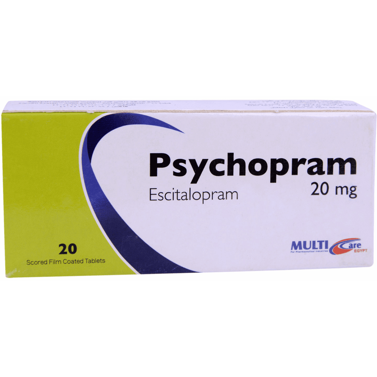Psychopram 20mg 20 Film Coated Tablets