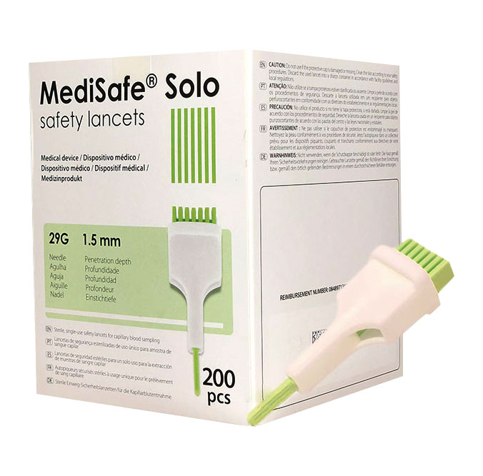 Medisafe Solo Safety Lancets 200 Lancets