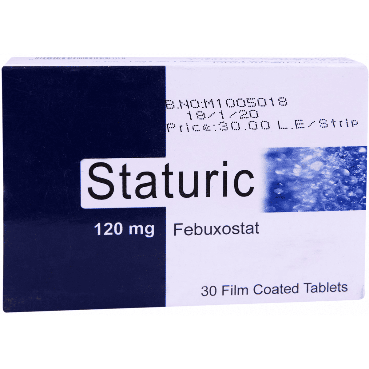 Staturic 120mg 30 Scored Film Coated Tablets