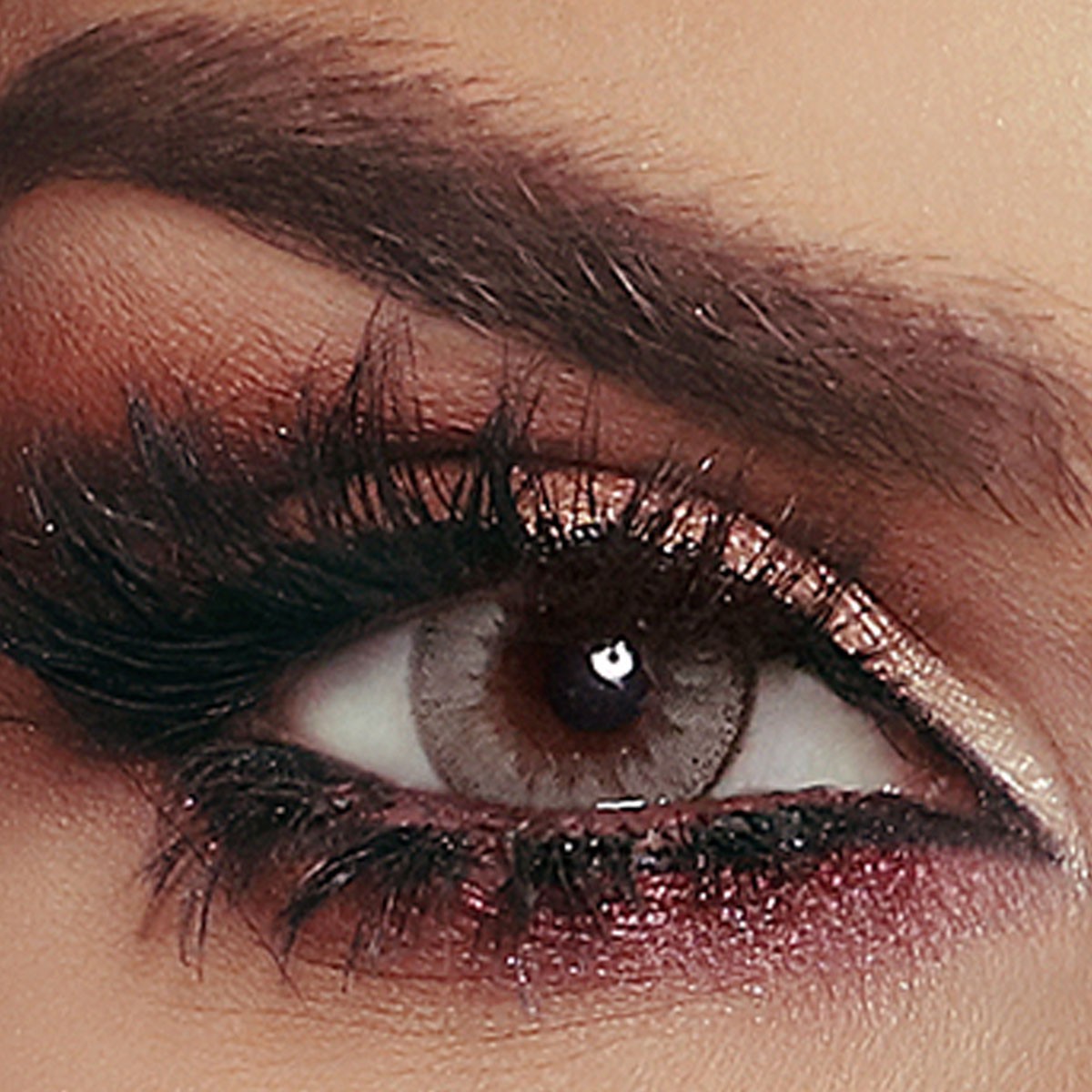 Bella Glow Color Lenses Gray Caramel