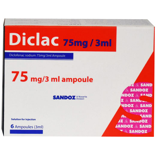 Diclac 75mg/3ml  6 Amp