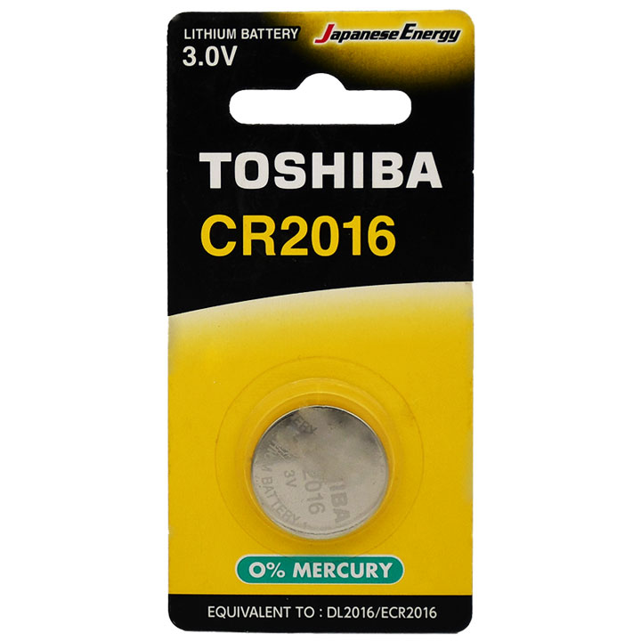 Toshiba Battery Lithium Battery 3 Volt 1 Piece Cr2016