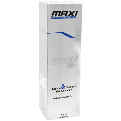 Maxi White Keratin & Collagen Hair Shampoo 500ml