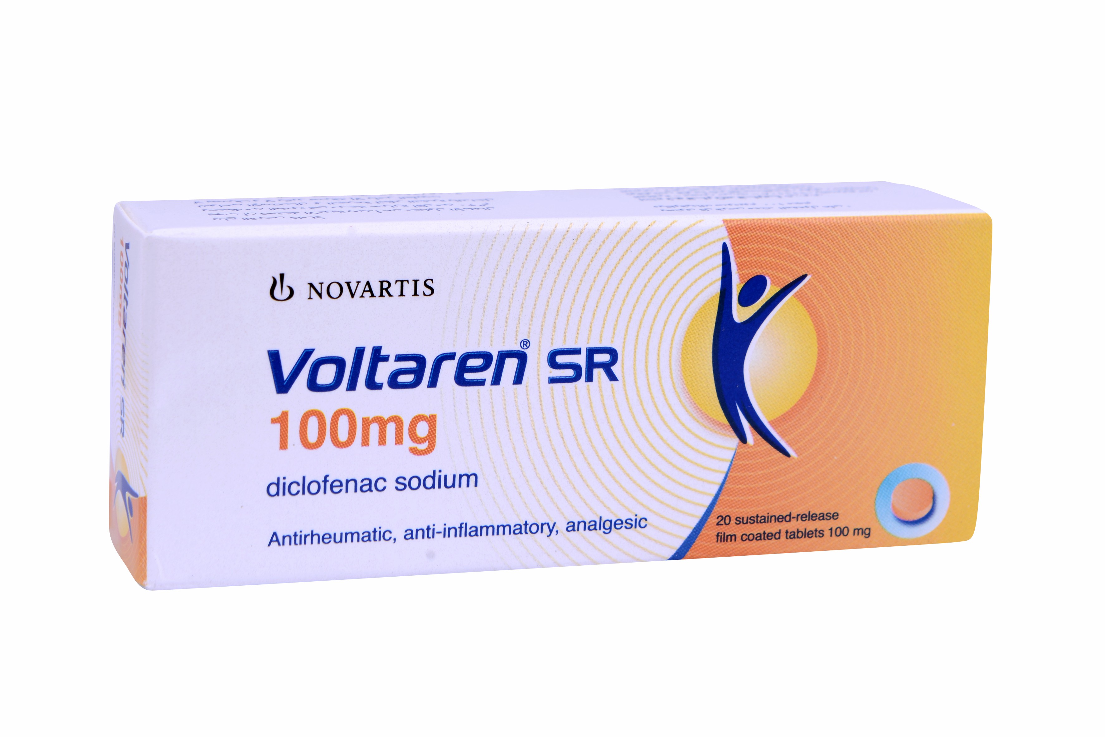 Voltaren 100mg SR (Sustained Release) 20 Tablets
