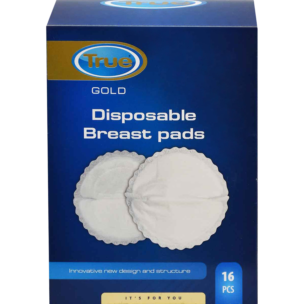 True Gold Disposable Breast Pads 16 Pieces /2018900
