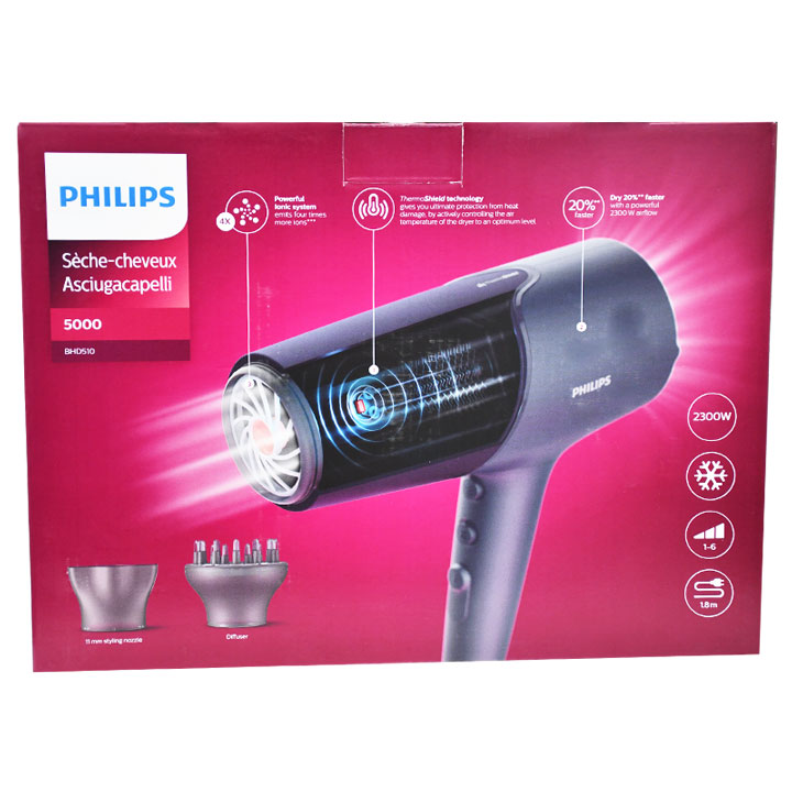 Philips Hair Dryer 5000 2300 Watt/Bhd510/00