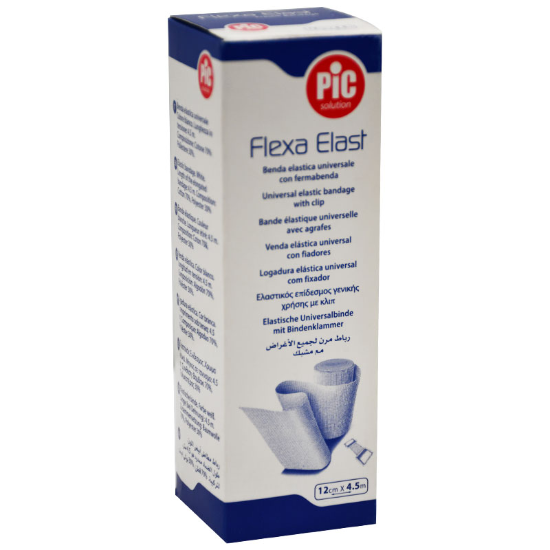 Elastic Bandage Flexa Elast12Cmx4.5M Pic