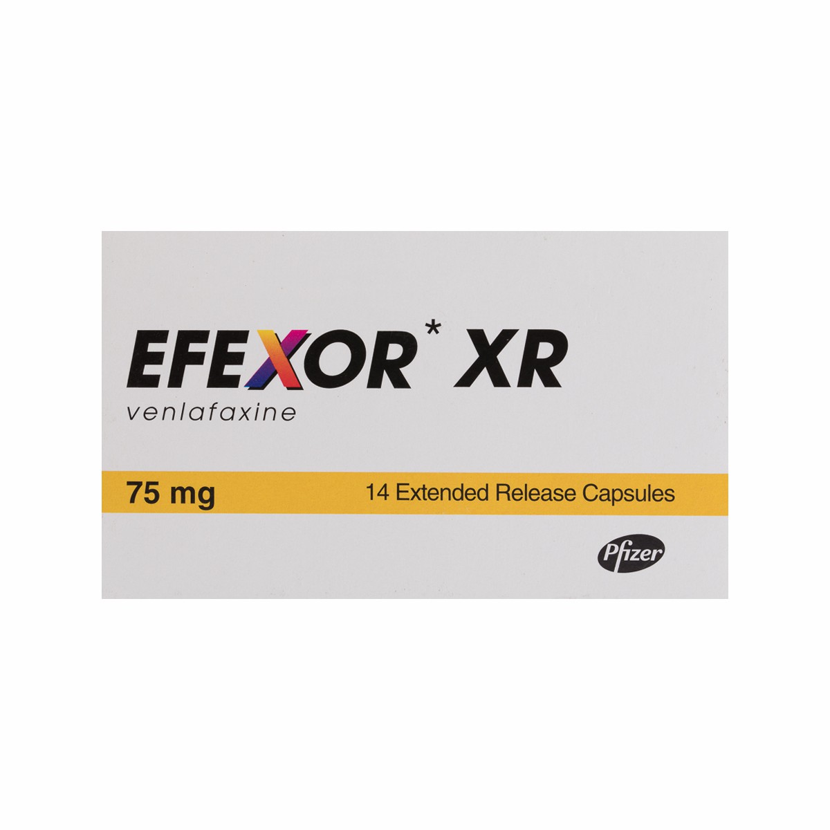 Efexor XR (Extended Release) 75mg 14 Capsules