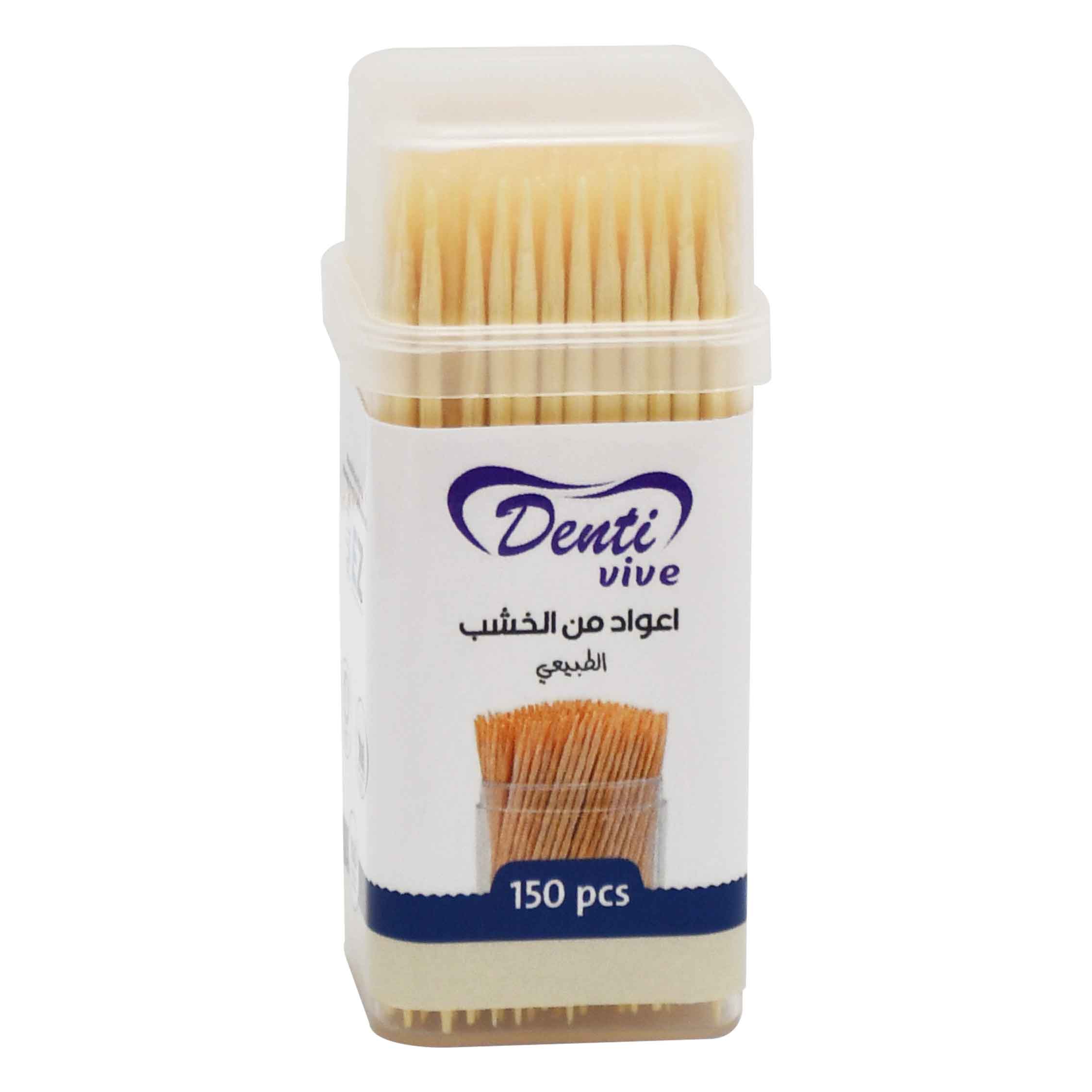 Denti Vive Wooden Tooth Sticks 150 Pieces