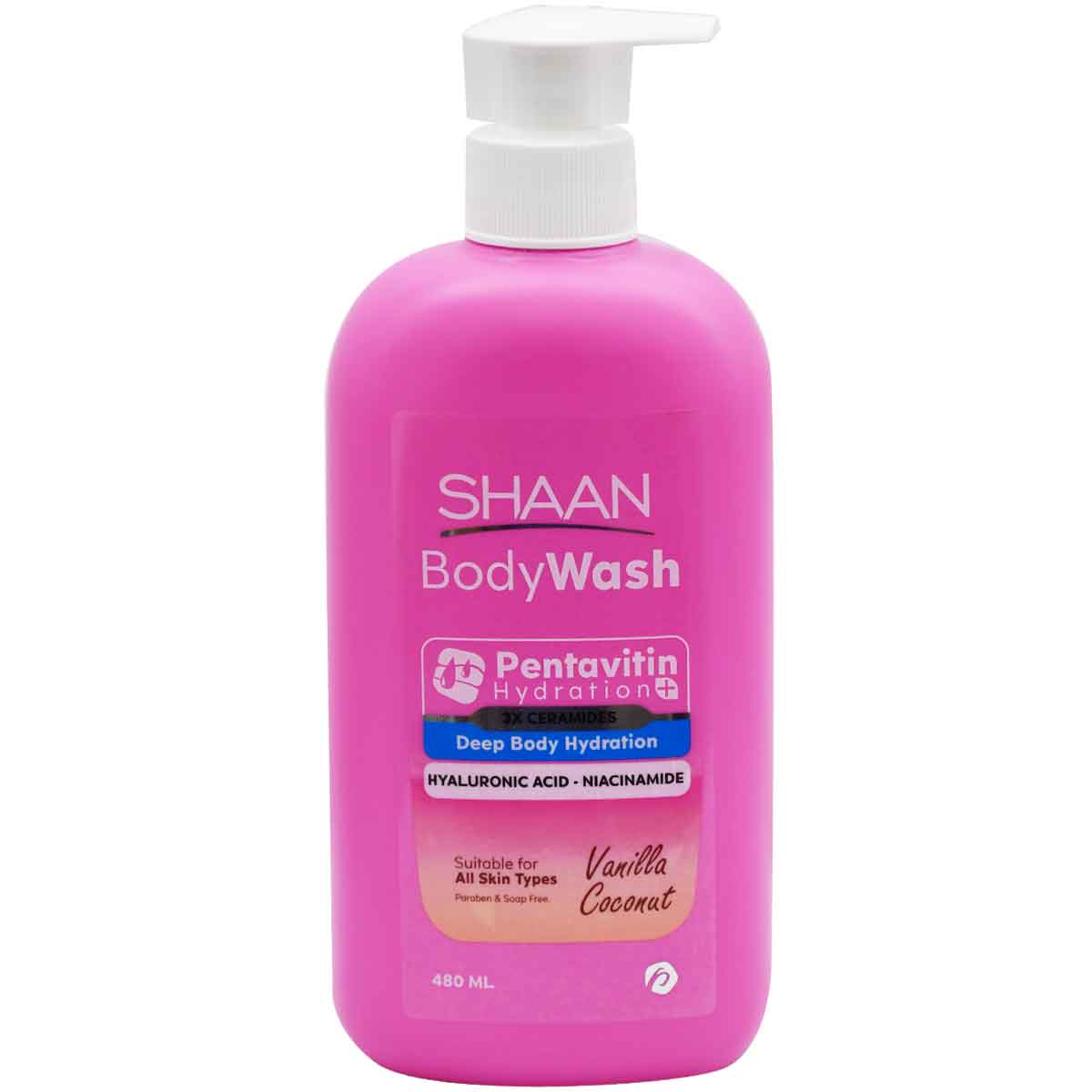 Shaan Vanilla Coconut Body Wash For All Skin Types 480 ml