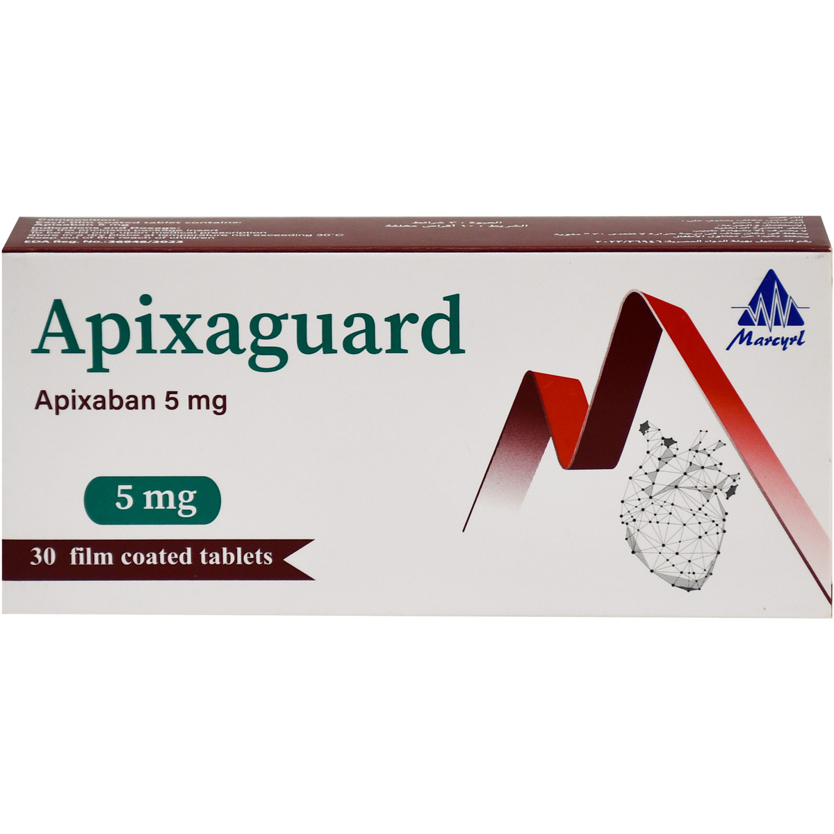 Apixaguard 5 mg 30 Film Coated Tablets