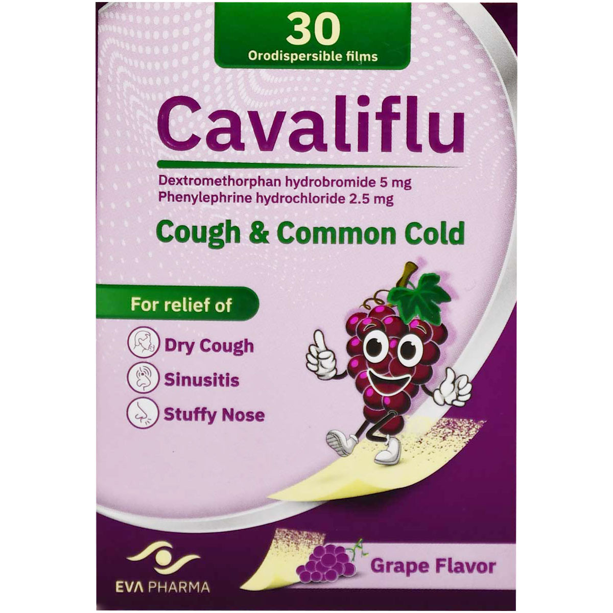 Cavaliflu Grape Flavor 30 OroDispersibleFilm