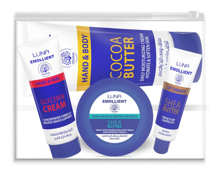 Luna (Hand & Body Cream 75ml + Cracks Cream 60ml + G.Cream 20 + Lip Therapy 10ml) (Offer Pack!)