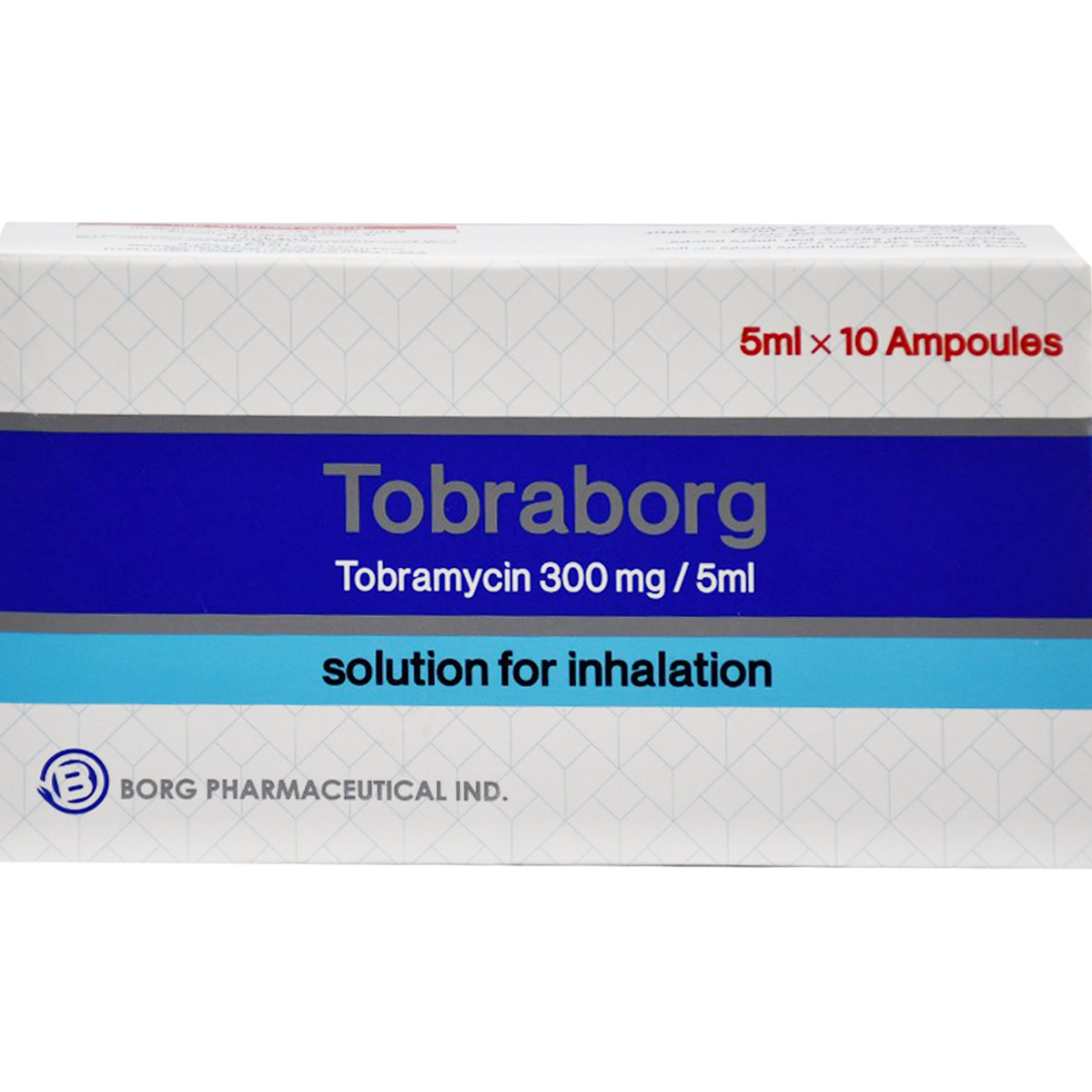 Tobraborg 300 mg/5 ml 10 Ampoules (Refrigerated)
