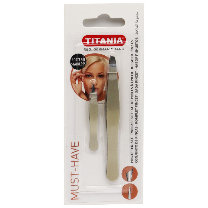 Titania Tweezer Set 2 pieces /1072/Go B
