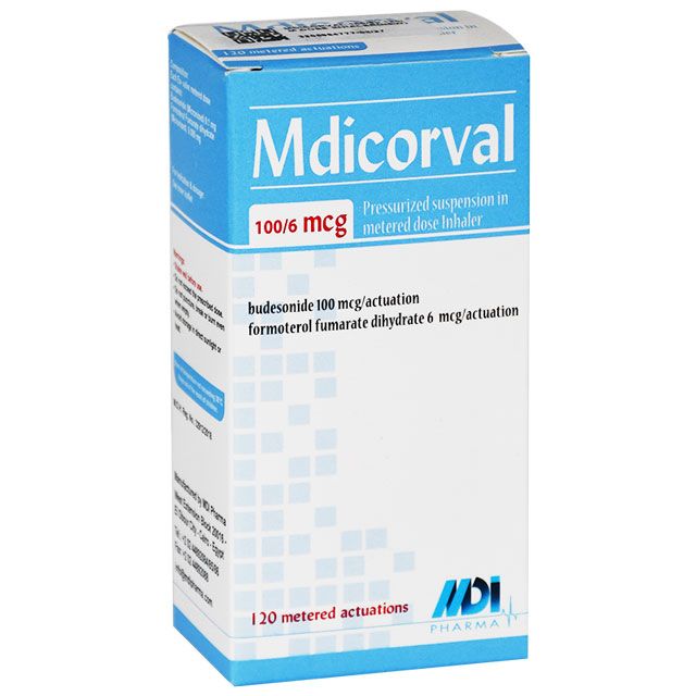 Mdicorval 100/6&micro; 120 Doses Inhaler