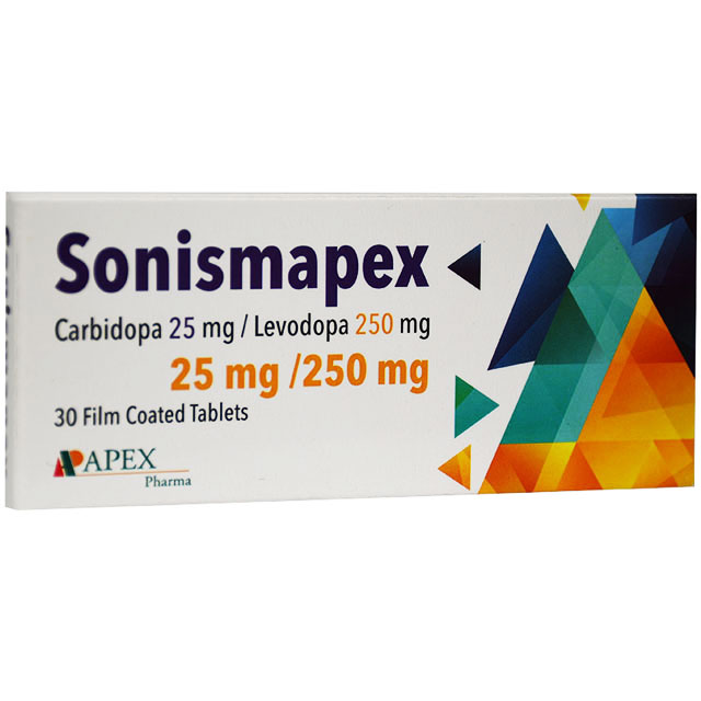 Sonismapex 25/250mg 30 Film Coated Tablets