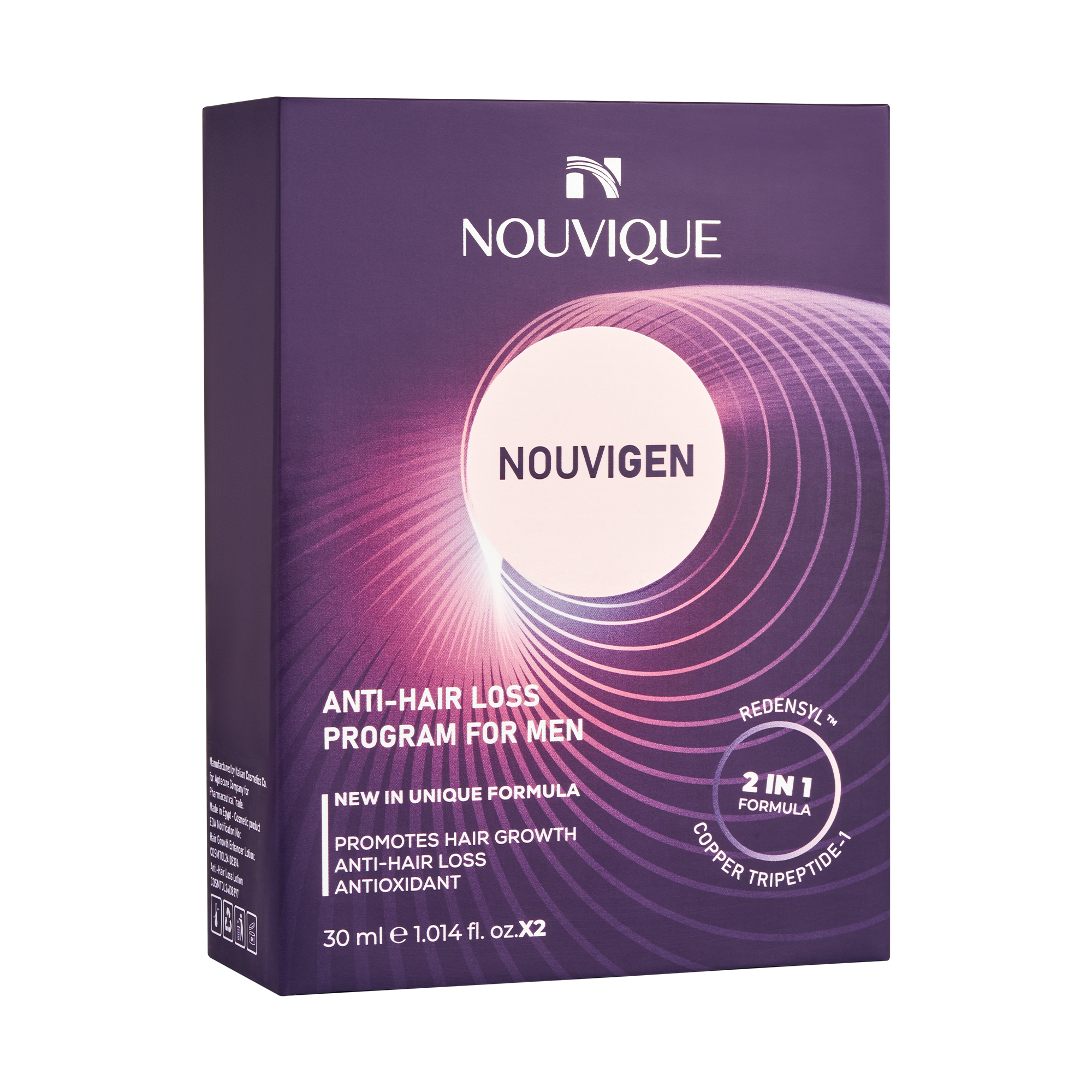 Nouvique Nouvigen Anti Hair Loss Spray For Men 2 x 30 ml