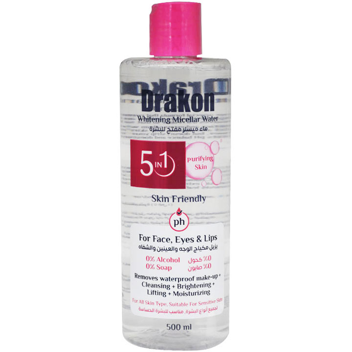 Drakon Whitening Micellar Water Make Up Remover 500ml