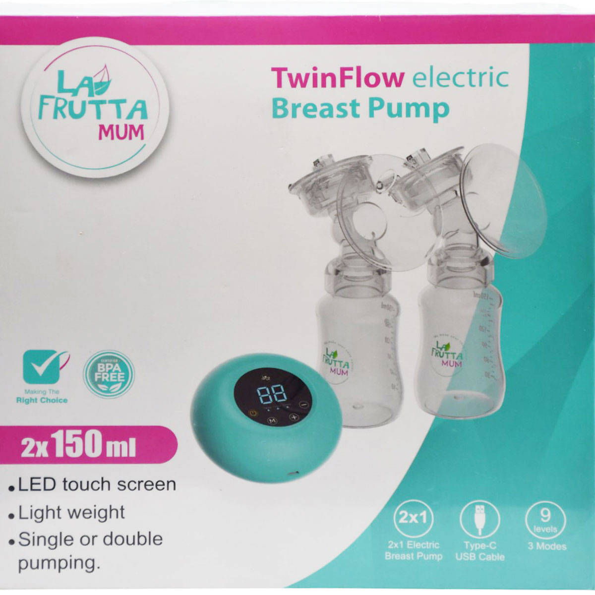 La Frutta Twin Flow Electric Breast Pump 2X150 ml/25220
