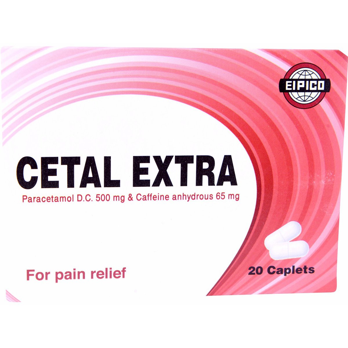 Cetal Extra (500mg + 65mg) 20 Capsules