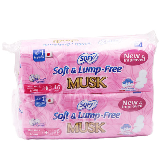 Sofy Musk Maxi Thick Long 2X16 pieces (Offer Pack)