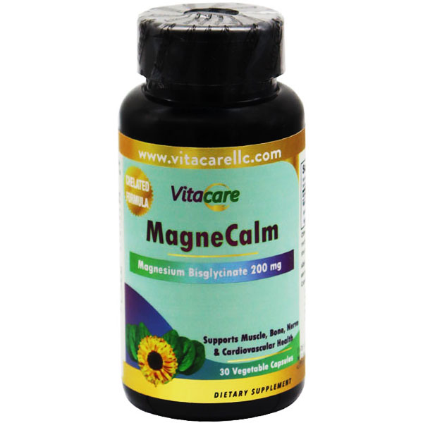 Vitacare Magnecalm 200mg 30 Capsules