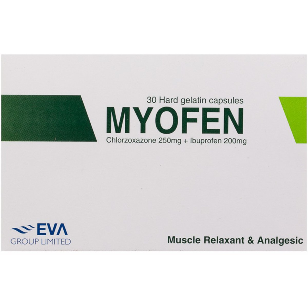 Myofen (250mg + 200mg) 30 Hard Gel Capsule