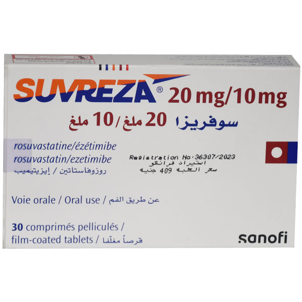 Suvreza 10mg/20mg 30 Film Coated Tablets