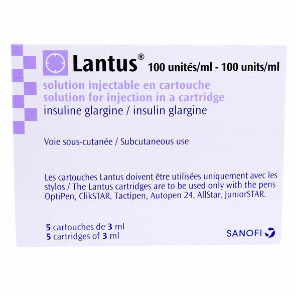 Lantus 100U/ml 3mlx 5Penfill (Refrigerated)