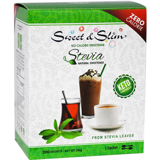 Sweet and Slim Stevia (1 Sachet = 2 Teaspoons ) 200 Sachets