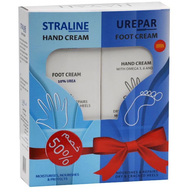 Straline Hand Cream 75ml+Urepar Foot Cream 75ml (Offer Pack)