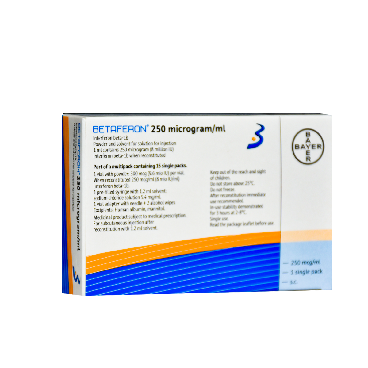 Betaferon 250mcg /ml Subcutanous 1 Vial (Refrigerated)