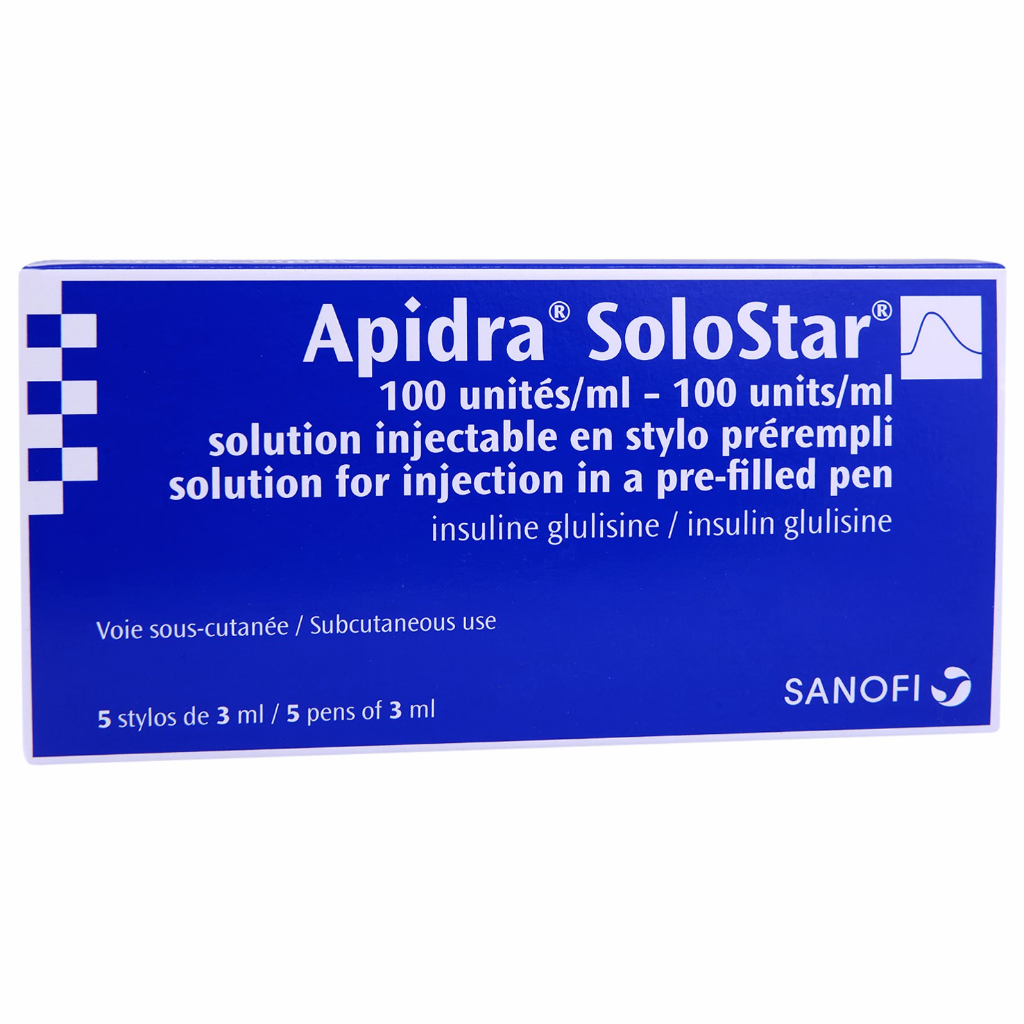 Apidra Solo.100U/ml 3mlx5Flexpen (Refrigerated)