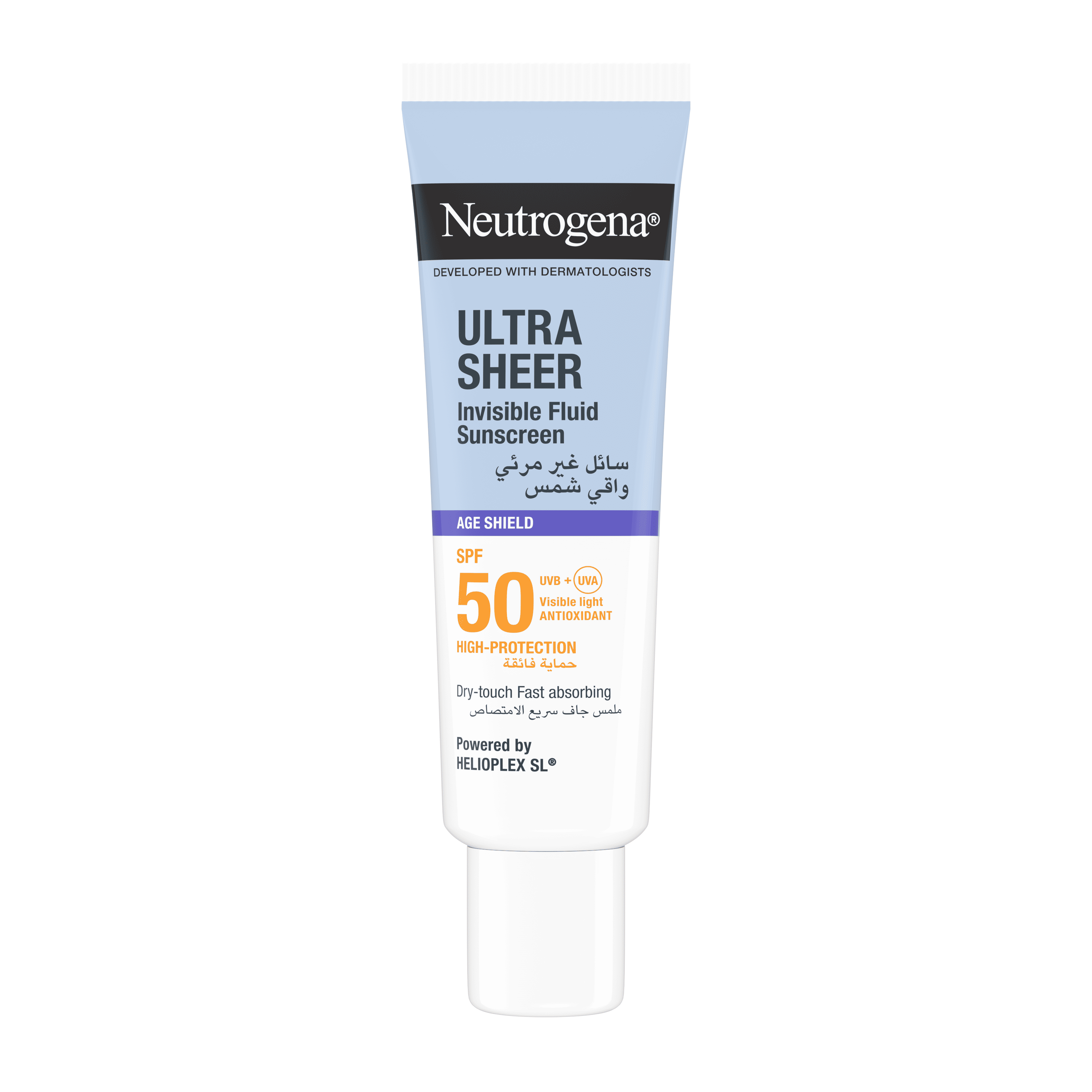 Neutrogena Ultra Sheer Invisible Fluid Spf(50) Age Shield Sunscreen 50ml 20% (Offer Pack) image number 0