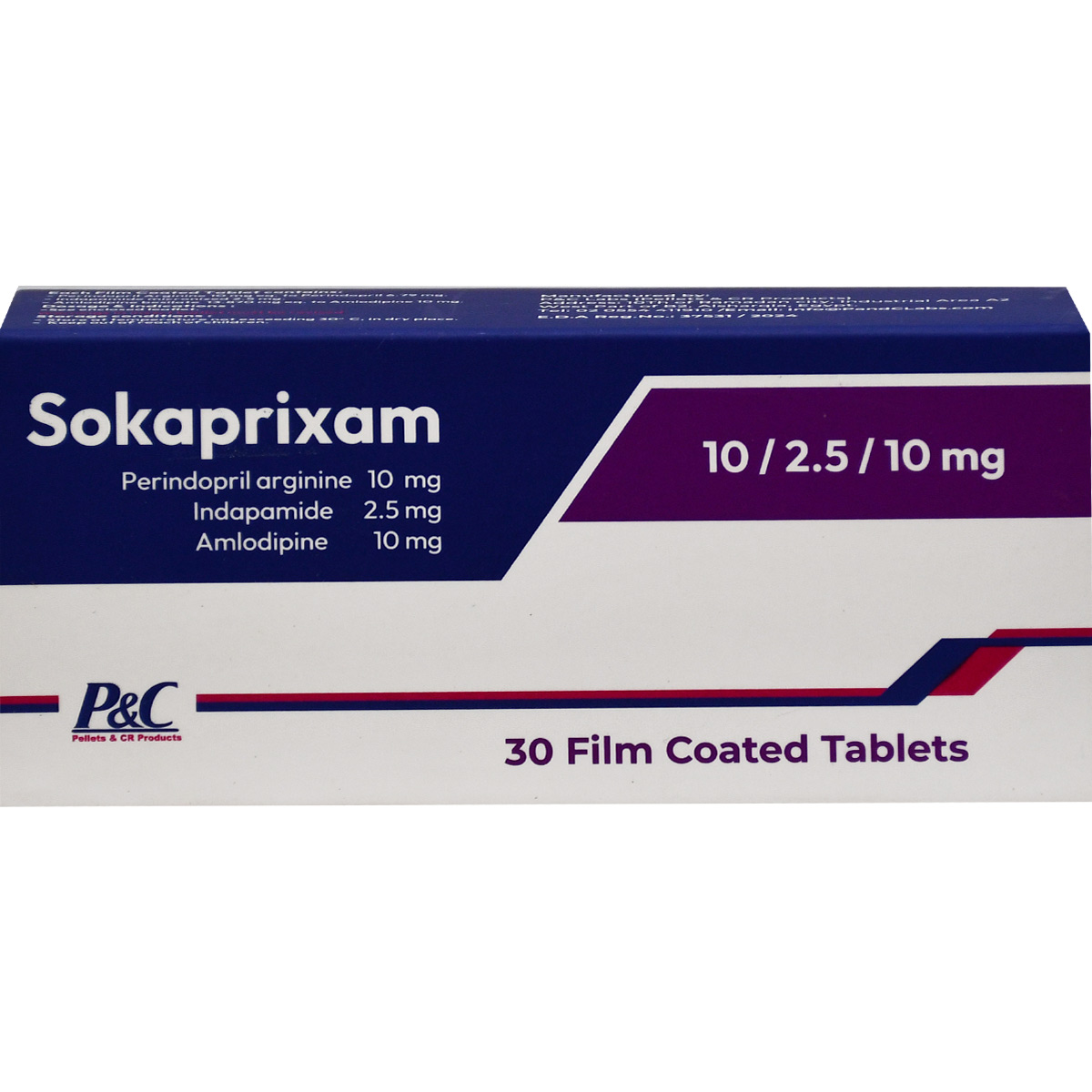 Sokaprixam 10 mg/2.5 mg/10 mg 30 Film Coated Tablets