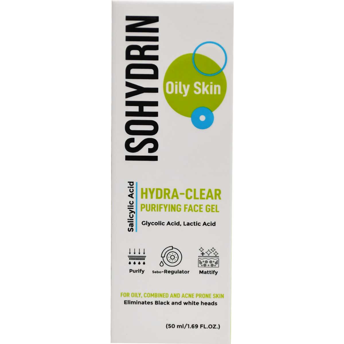 Isohydrin Hydra Clear Purifying Gel For Oily Skin 50 ml