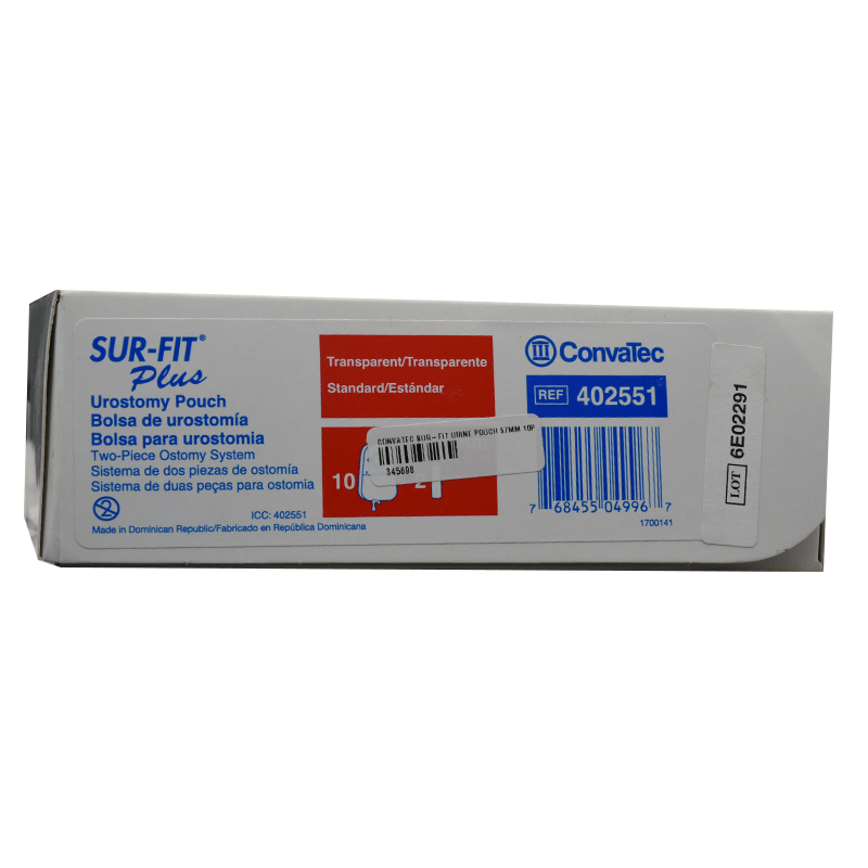 Convatec Sur Fit Urine Pouch 57Mm 10pcs