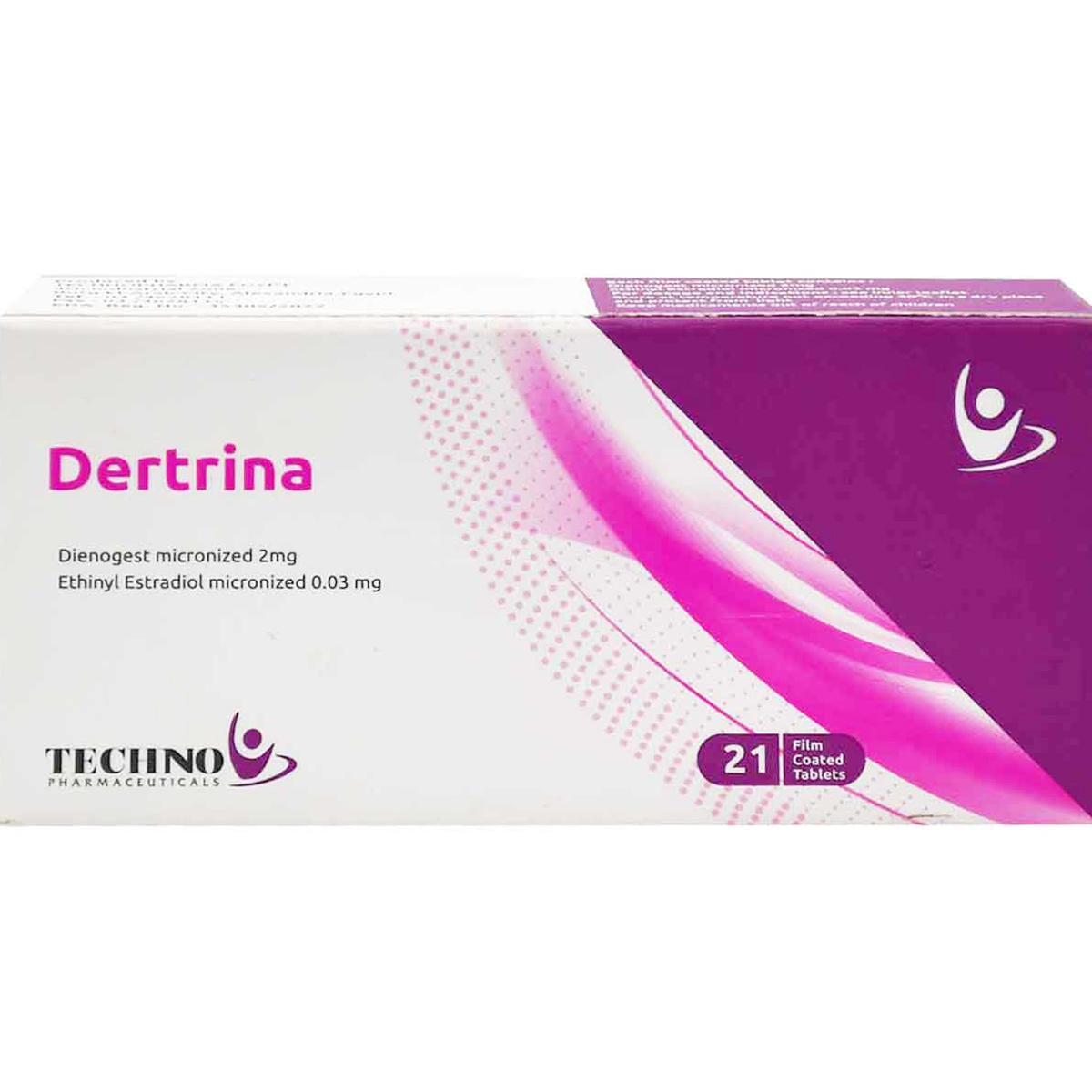 Dertrina 2 mg/0.03 mg 21 Film Coated Tablets