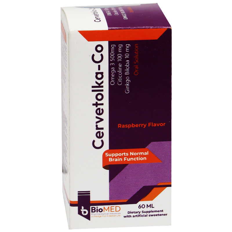 Cervetolka Co Oral Solution With Raspberry Flavor 60ml