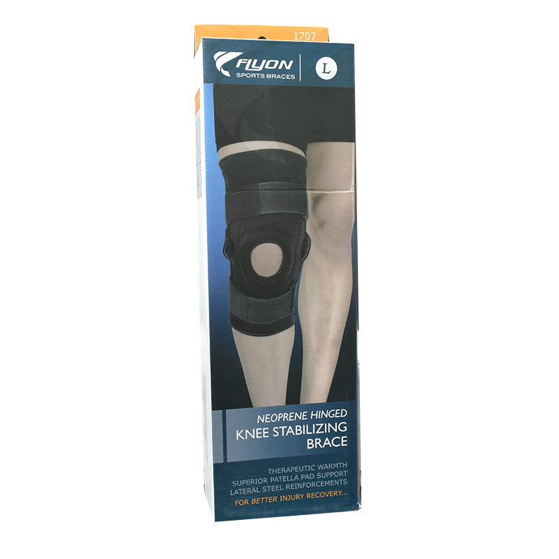 Flyon Neoprene Hinged Knee Stabilizing Brace (Large) 1707