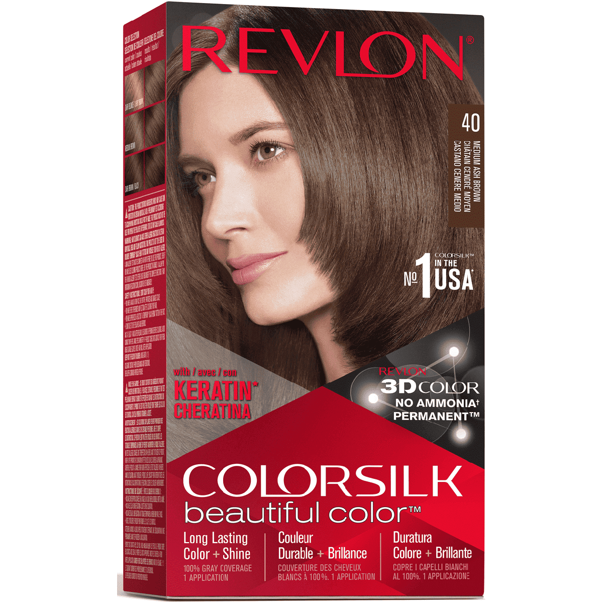 Revlon Colorsilk Medium Ash Brown/40