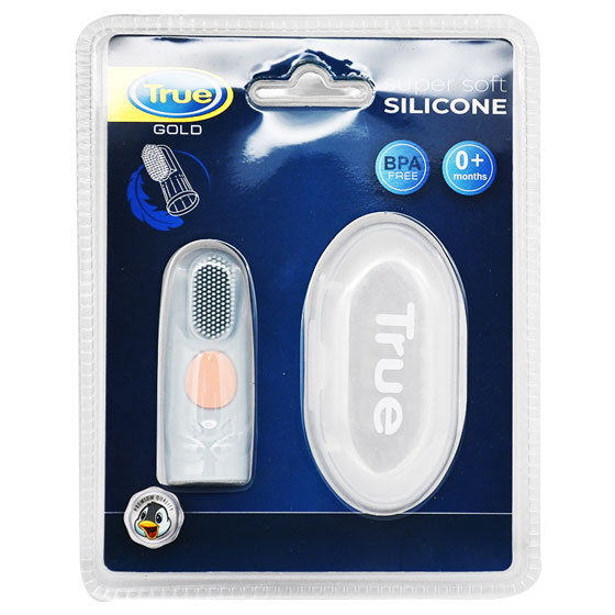True Gold Super Soft Silicone Finger Toothbrush/2024142