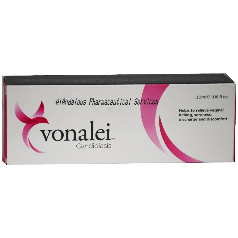 Vonalei Candidiasis Vaginal Cream Gel 30ml + 5 Applicators