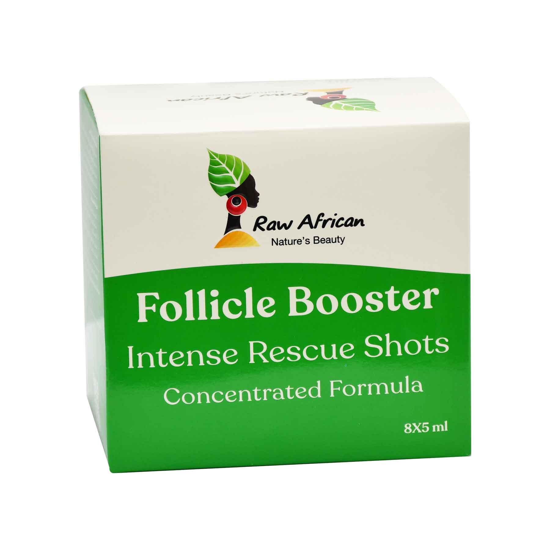 Raw African Follicle Booster Intense Rescue Shots 8 x 5ml