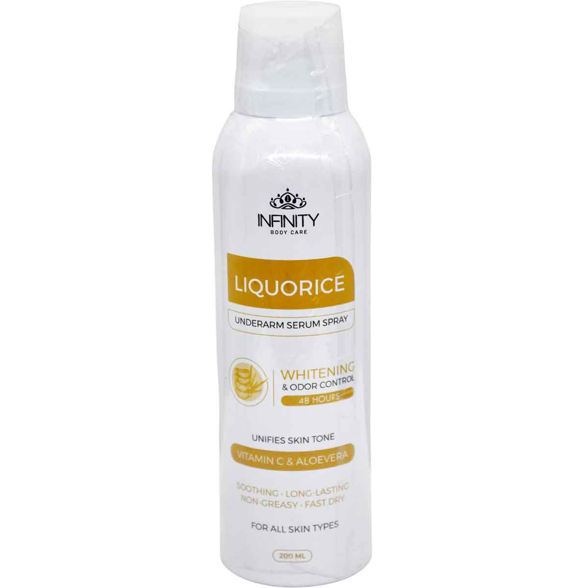 Infinity Licorice Whitening Serum Deodorant Spray 200ml
