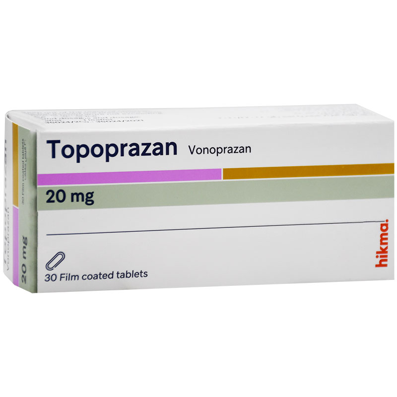 Topoprazan 20mg 30 Film Coated Tablet