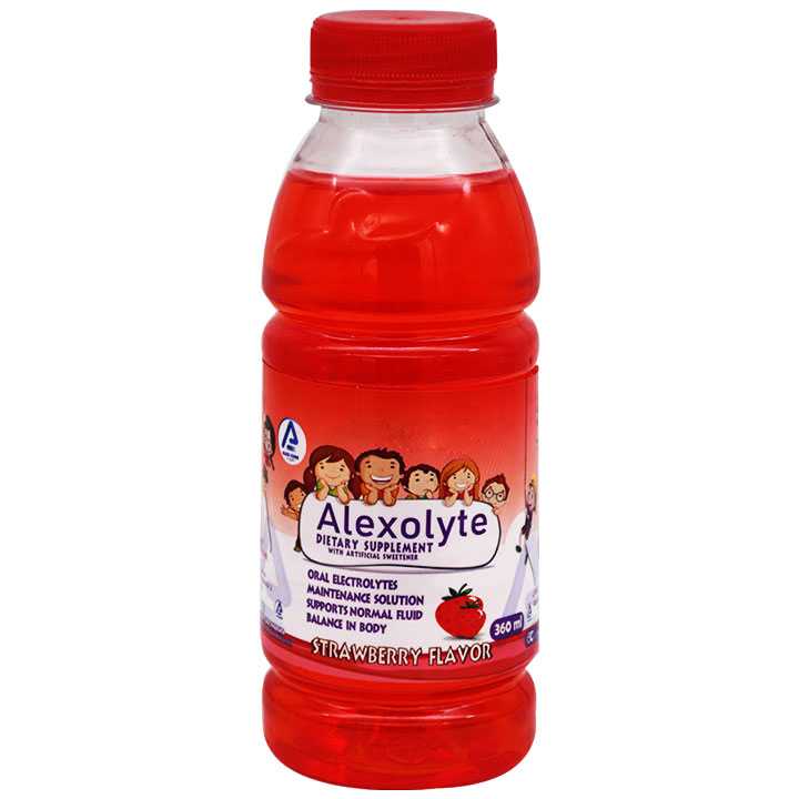 Alexolyte Strawberry Flavor Syrup 360ml