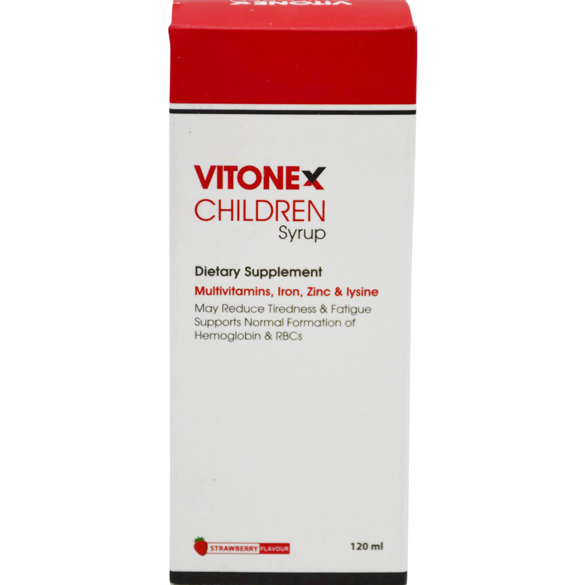 Vitonex Children Strawberry Flavor Syrup 120ml